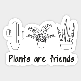 Women's Graphic Funny plant design Cute cactus monstera sansevieria gift Sticker